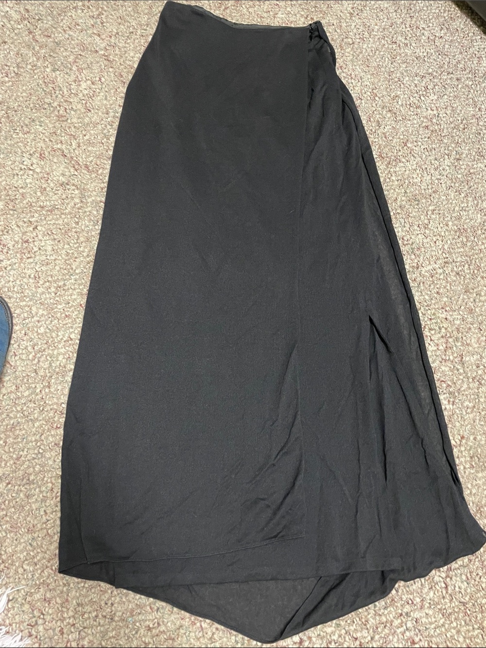 Misura by joeffer caoc Black Wrap multi layer Maxi Skirt